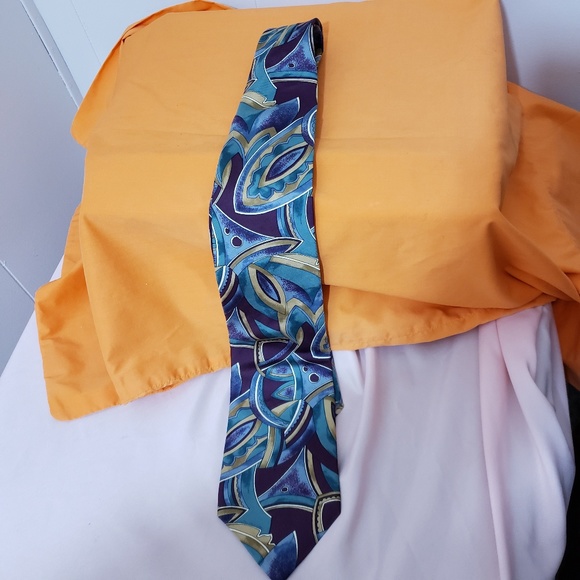 Dior Other - Vintage Christian Dior Tie Silk Abstract Wide